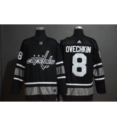 Capitales 8 Alexander Ovechkin Black 2019 NHL All Star Game Adidas Jersey