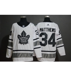 Maple Leafs 34 Auston Matthews White 2019 NHL All Star Adidas Jersey