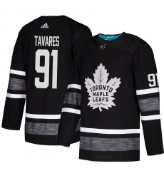 Maple Leafs #91 John Tavares Black Authentic 2019 All Star Stitched Hockey Jersey