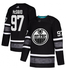 Oilers #97 Connor McDavid Black Authentic 2019 All Star Stitched Hockey Jersey