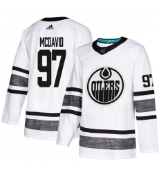 Oilers #97 Connor McDavid White Authentic 2019 All Star Stitched Hockey Jersey