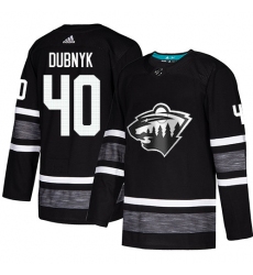 Wild #40 Devan Dubnyk Black Authentic 2019 All Star Stitched Hockey Jersey