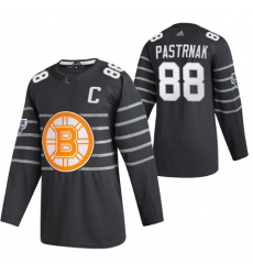 Bruins 88 David Pastrnak Gray 2020 NHL All Star Game Adidas Jersey