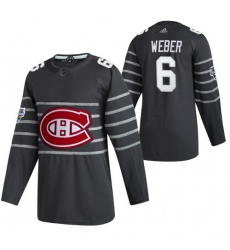 Canadiens 6 Shea Weber Gray 2020 NHL All Star Game Adidas Jersey