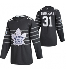 Maple Leafs 31 Frederik Andersen Gray 2020 NHL All Star Game Adidas Jersey
