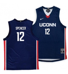 Uconn customized Men Women Youth Jersey Navy Stitched Jersey