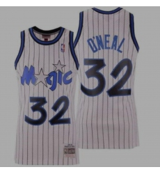 Magic O'Neal White strips Jersey