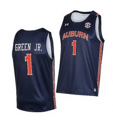Auburn Tigers Wendell Green Jr. Navy College Basketball 2021 22 Jersey