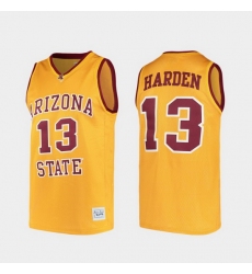 Men Arizona State Sun Devils James Harden Alumni Gold College Baketball Jersey