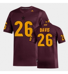 Men Arizona State Sun Devils Keith Davis Replica Maroon Football Jersey