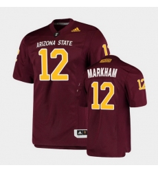 Men Arizona State Sun Devils Kejuan Markham College Football Maroon Premier Jersey