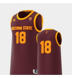 Men Arizona State Sun Devils Maroon Basketball Swingman Adidas Replica Jersey