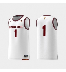 Men Arizona State Sun Devils White Basketball Swingman Adidas Replica Jersey