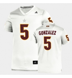 Men Arizona State Sun Devils Zane Gonzalez Replica White Football Jersey
