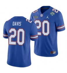 Florida Gators Malik Davis Royal 2020 Cotton Bowl Men'S Jersey