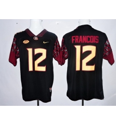 Florida State Seminoles 12 Deondre Francois Black College Football Jersey