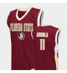 Men Florida State Seminoles Braian Angola Red Fadeaway College Basketball Jersey