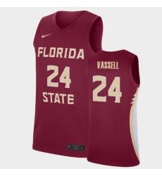Men Florida State Seminoles Devin Vassell College Basketball Garnet 2020 Nba Draft Jersey
