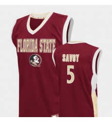 Men Florida State Seminoles Pj Savoy Red Fadeaway College Basketball Jersey