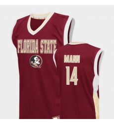 Men Florida State Seminoles Terance Mann Red Fadeaway College Basketball Jersey