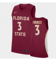 Men Florida State Seminoles Trent Forrest Replica Garnet College Basketball Jersey