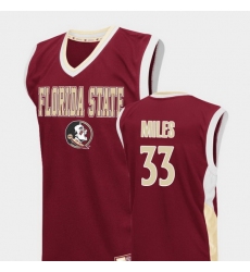Men Florida State Seminoles Will Miles Red Fadeaway College Basketball Jersey