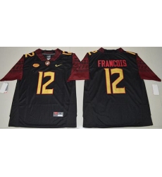Seminoles #12 Deondre Francois Black Limited Stitched NCAA Jersey