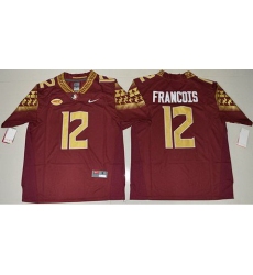 Seminoles #12 Deondre Francois Red Limited Stitched NCAA Jersey