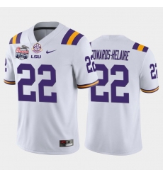 LSU Tiger Clyde Edwards Helaire White Home Men'S Jersey