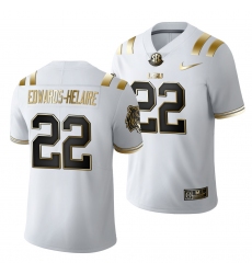 Lsu Tigers Clyde Edwards Helaire Golden Edition Limited Nfl White Jersey