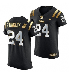 Lsu Tigers Derek Stingley Jr. 2021 22 Golden Edition Elite Football Black Jersey