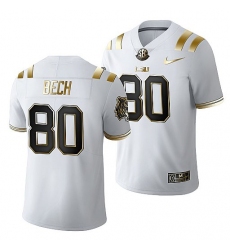 Lsu Tigers Jack Bech 2021 22 Golden Edition Limited Football White Jersey
