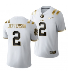 Lsu Tigers Justin Jefferson Golden Edition Limited Nfl White Jersey