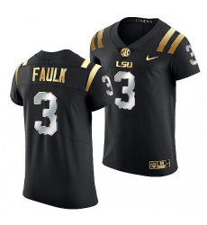 Lsu Tigers Kevin Faulk Golden Edition Elite Nfl Black Jersey
