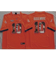 Tigers #10 Ben Boulware Orange Player Fashion Stitched NCAA Jersey