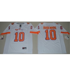 Tigers #10 Ben Boulware White Limited Stitched NCAA Jersey