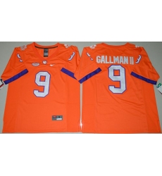 Tigers #9 Wayne Gallman II Orange Limited Stitched NCAA Jersey