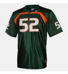 Men Miami Hurricanes Ray Lewis College Football Green Jersey