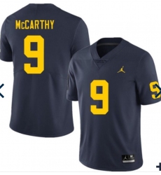 Men Michigan Wolverines J.J. McCarthy #9 Navy High School Jersey