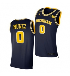 Michigan Wolverines Adrien Nunez 2021 Big Ten Regular Season Champions Blm Navy Jersey
