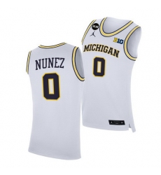 Michigan Wolverines Adrien Nunez 2021 Big Ten Regular Season Champions Blm White Jersey