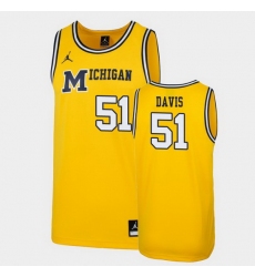 Michigan Wolverines Austin Davis Maize Replica Men'S Jersey