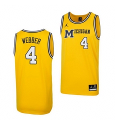 Michigan Wolverines Chris Webber Maize College Basketball Jersey