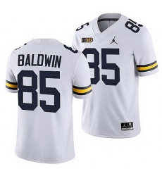 Michigan Wolverines Daylen Baldwin White College Football Men Jersey