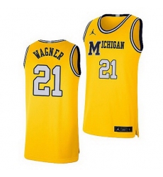 Michigan Wolverines Franz Wagner Maize Retro Limited Basketball Jersey