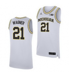 Michigan Wolverines Franz Wagner White Replica College Basketball Jersey