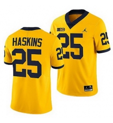Michigan Wolverines Hassan Haskins Maize College Football Men Jersey
