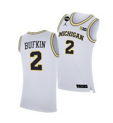 Michigan Wolverines Kobe Bufkin White Home Jersey