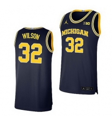 Michigan Wolverines Luke Wilson Navy Limited Basketball Jersey