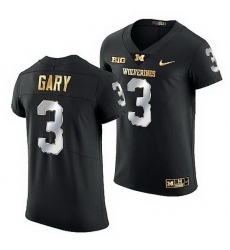 Michigan Wolverines Rashan Gary Golden Edition Nfl Alumni Black Jersey